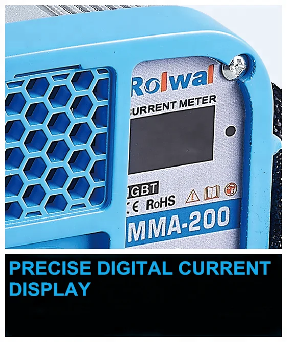 Rolwal Small Portable Mini IGBT Soldadora Inverter Stick MMA Arc Welding Inverter Machine Price List 140 amp 160 amp Arc Welders