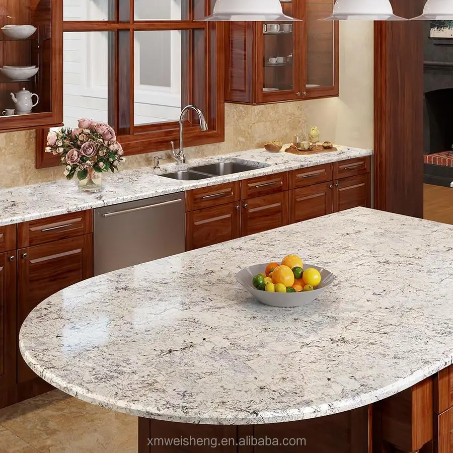 Manufacturer sierra blanca desert gold customized granite marble countertops hotsale