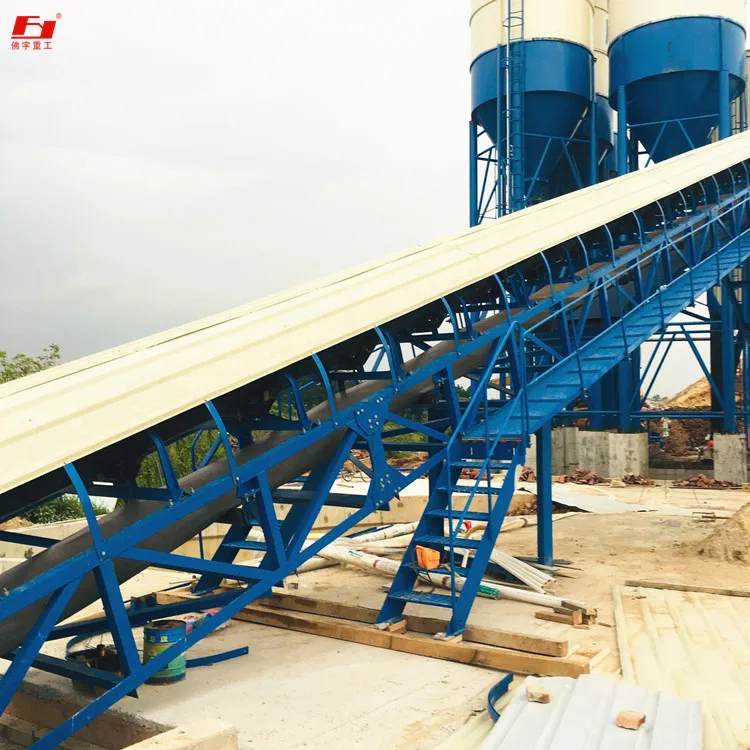 HZS150 concrete mixing plant mixing console JS3000,Equipped with electronic weighing electric batching machine