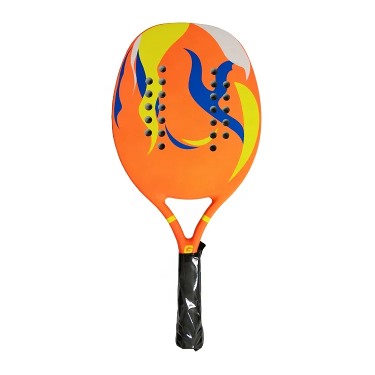 Custom carbon beach tennis rackets with 3k 12k and 18k woven