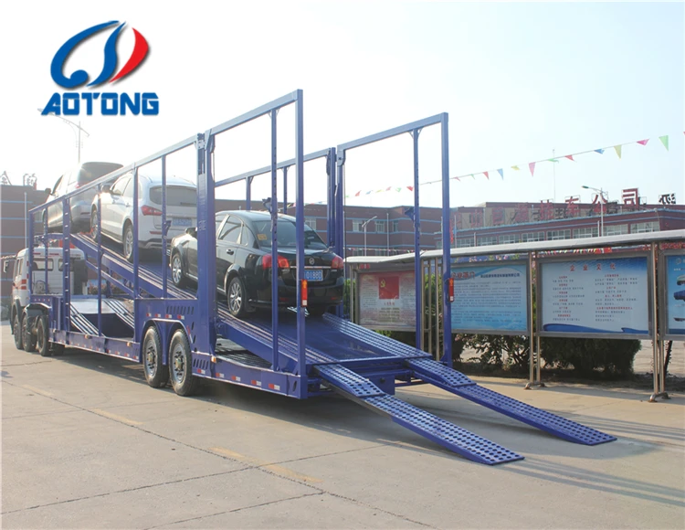 Tri Axle Car Carrier Semi Cargo Utility Trailer