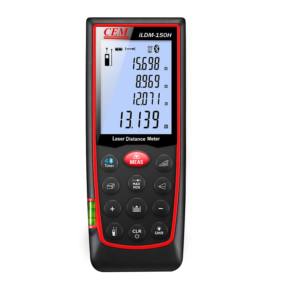 
CEM iLDM-150H Professional laser distance meter 150m bluetooth laser rangefinder 