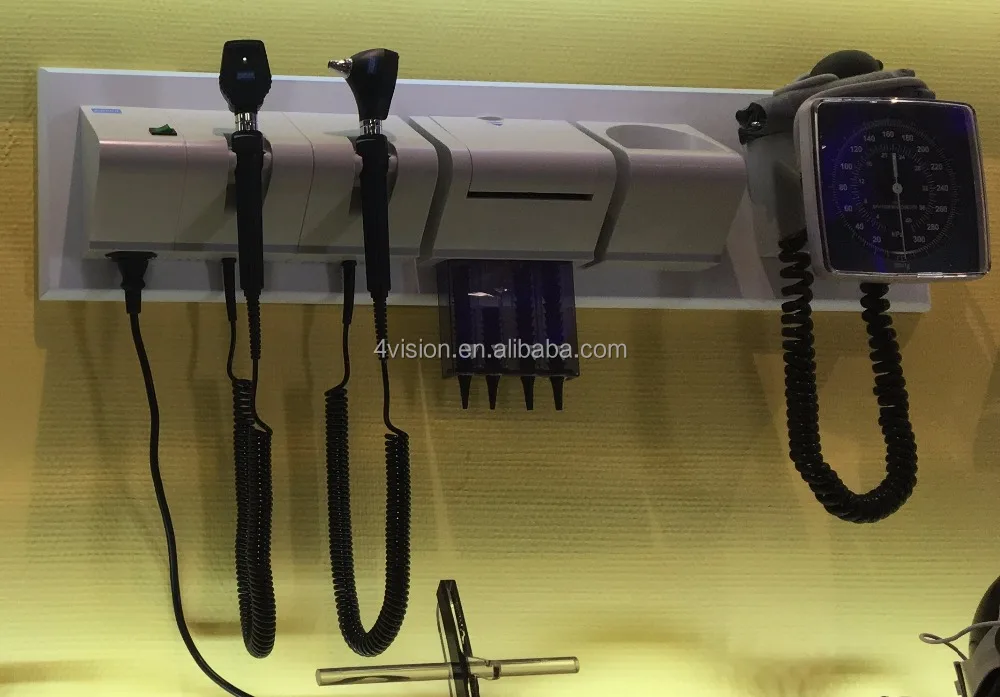 OO-2 Diagnostic Wall Unit with Ophthalmoscope, Otoscope, and Specula Dispenser