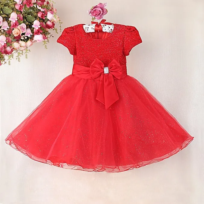 WONDERLAND children clothes new model pink with blue children bridesmaid dress latest children