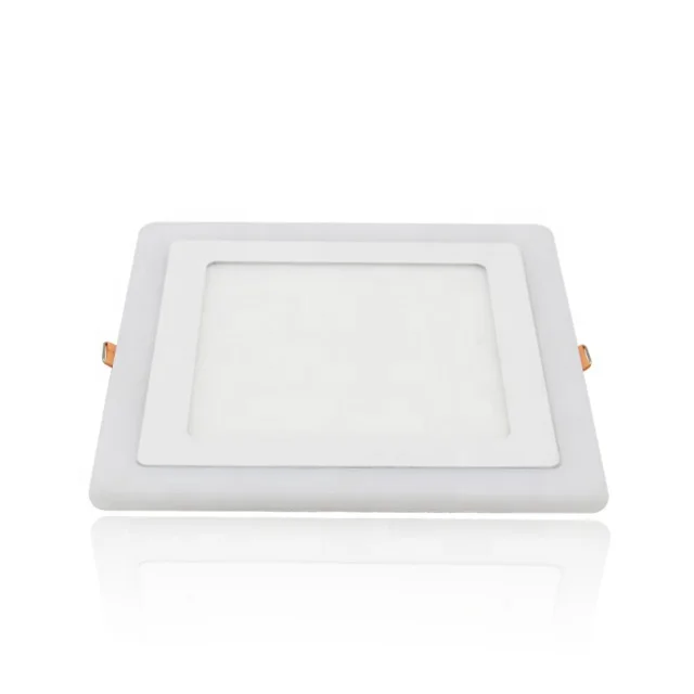  Лидер продаж декоративное освещение Квадратный светодиодный панельный светильник встраиваемый цветной потолочный для помещений