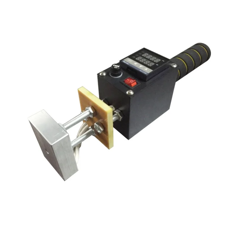 
Small Manual Leather Label Embossing Machine , Heat Press Hot Stamping Machine with High quality wire protecting pipe 