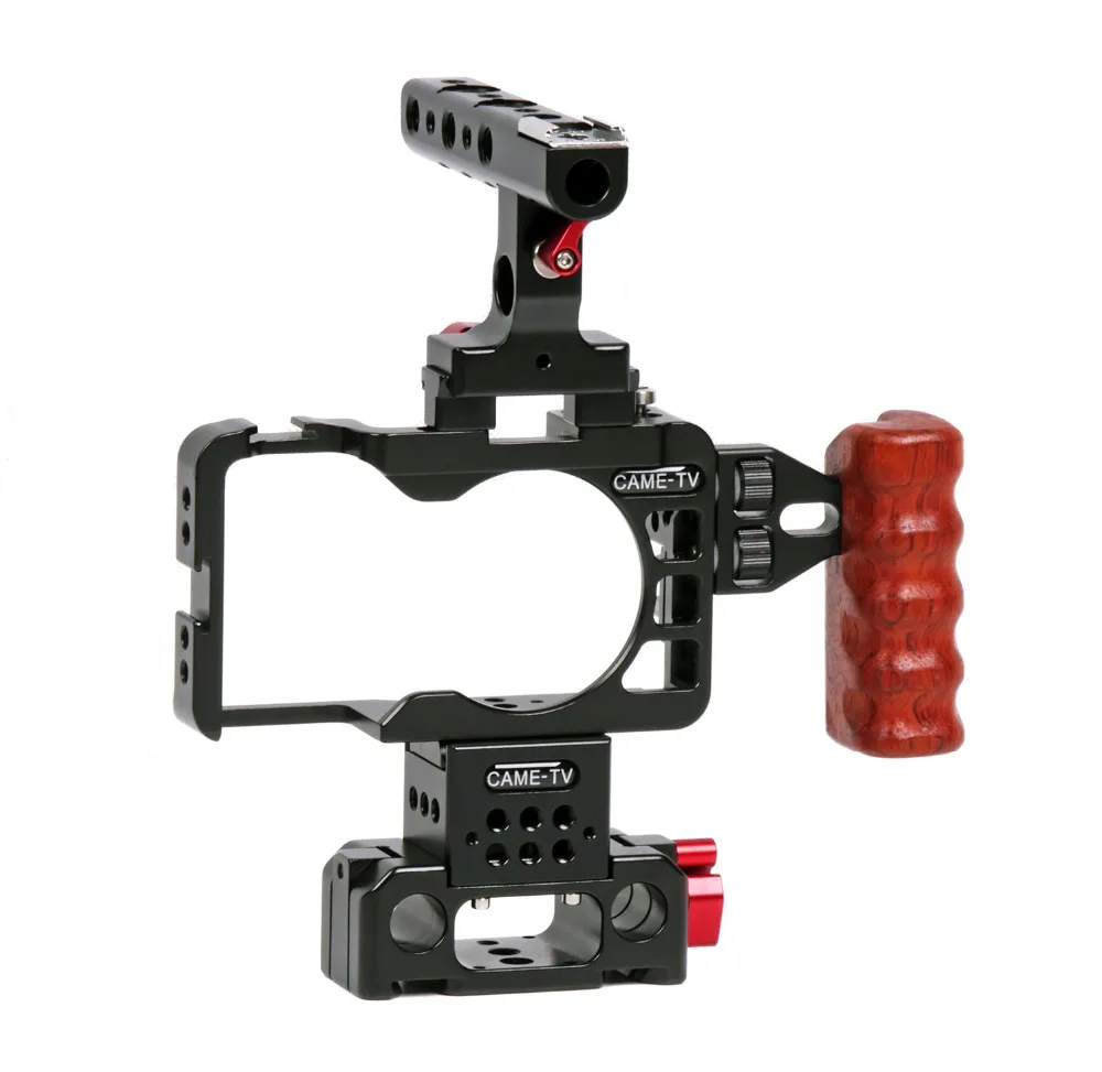 Wooden Handle For Selected CAME-TV Camera Cages GH5 Cage/A6300 Cage/5D4/GH4/BMMCC Cage/A7RII