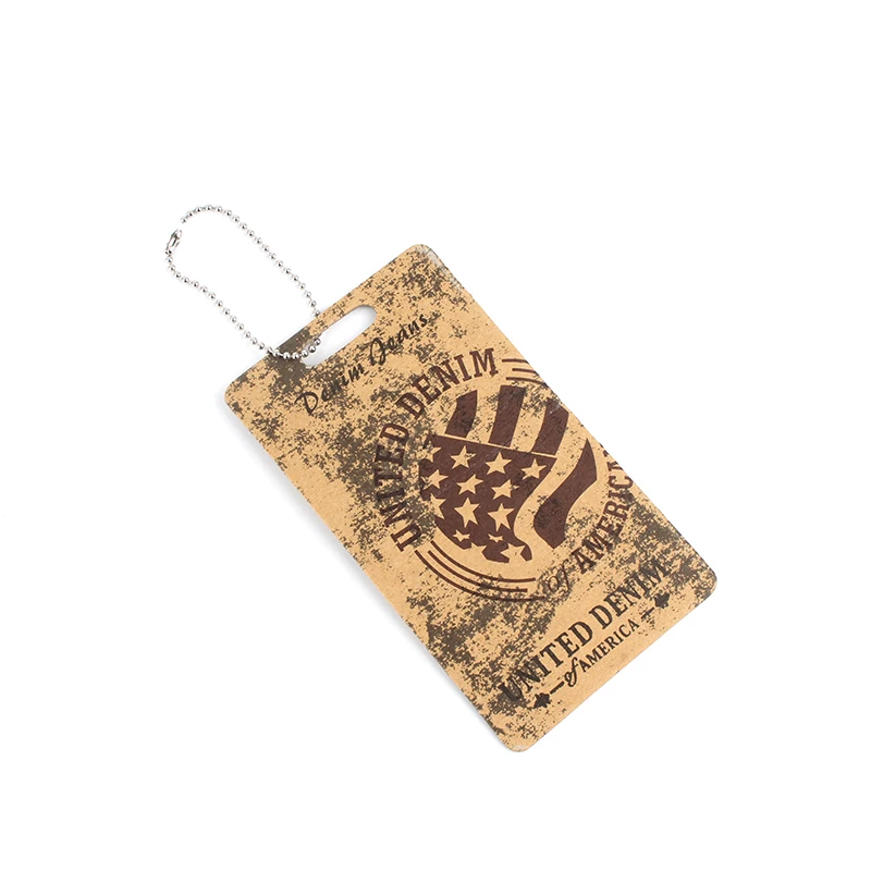 Good Price Supply Direct Square Spot UV Hemp Vintage Hang Tag