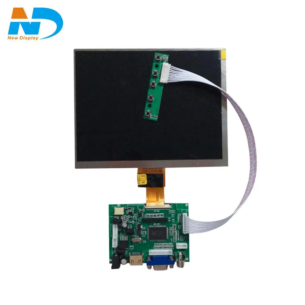 8 inch 1024*768 IPS LCD panel with hdmi controller board