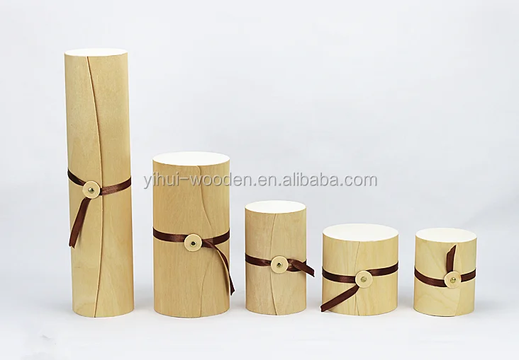 hot sale birch bark wood box,handmade birch veneer for wine,soft wood gift box