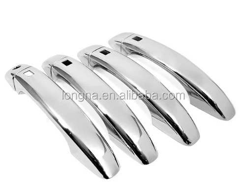 High Quality ABS Plastic Chrome Door Handle Cover With Smart Key Hole For Audi Q5  4 doors 2009-2012