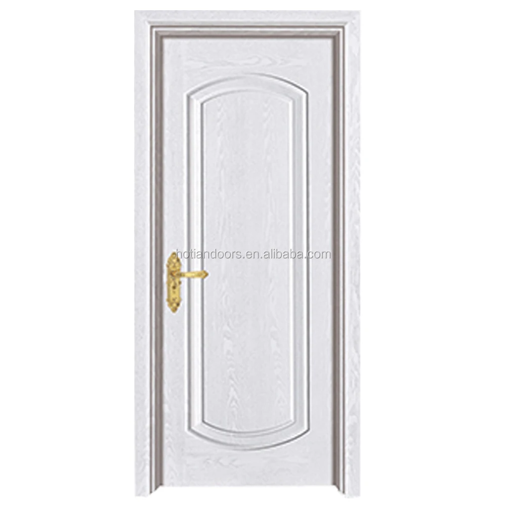 China Hot Sale Pvc Wooden Door Residential Pvc Wooden Entry Double Door Flat Teak Pvc Wood Main Door Designs