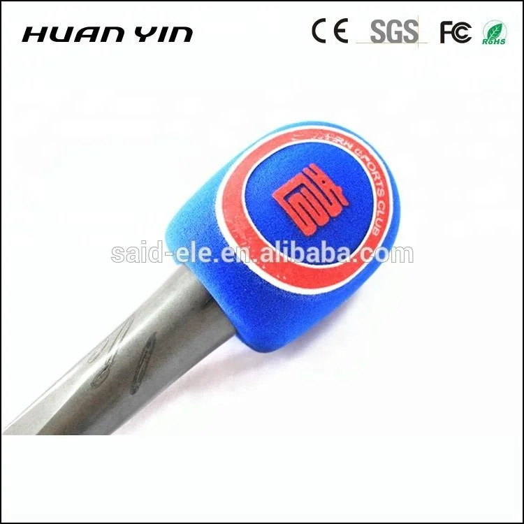 TV Microphone printed foam windscreen mic sponge cover flags