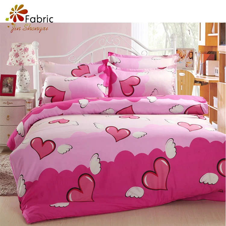 Wholesale luxury comforter set bedding / bed linen feather printed bedding set for kids