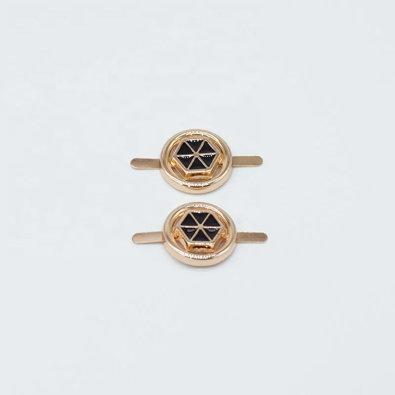 
Gold With Black Color Shoes Decoration For Loafers 