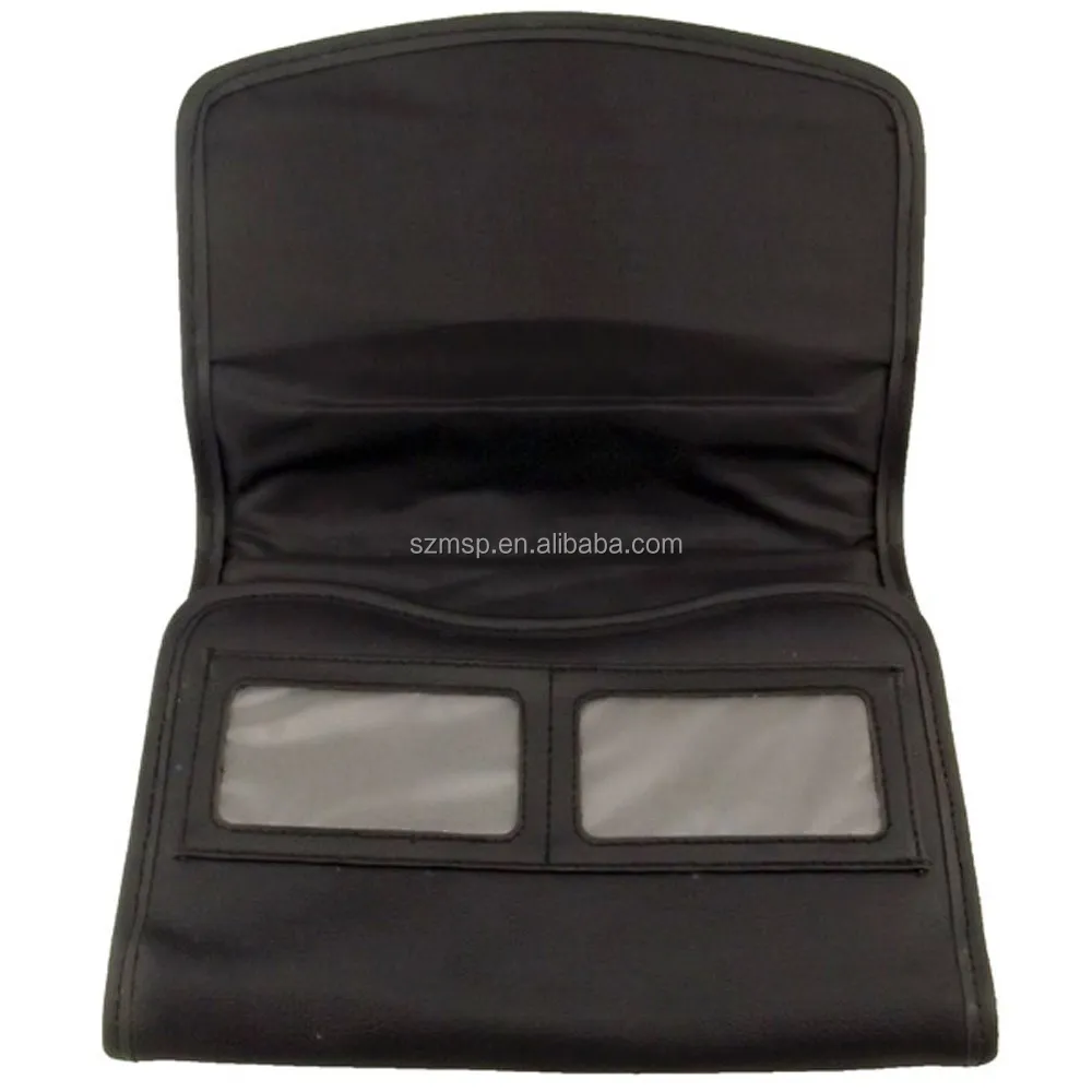 Vintage Style Car Menu PVC Leather Holder Rolling Leather Tooling Pouch for Passport Storage