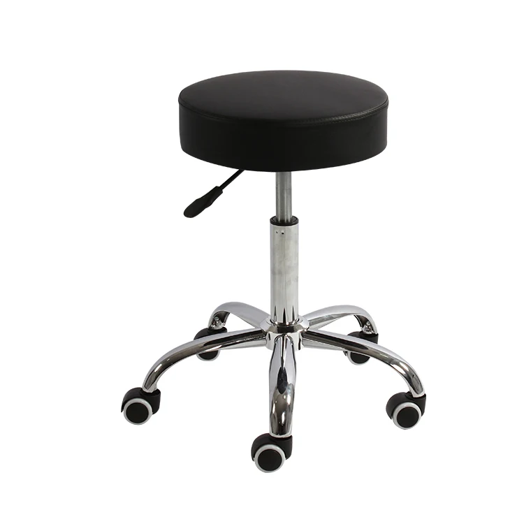 
Wholesale Simple Round Base Swivel Rolling Bar Stool for Office 