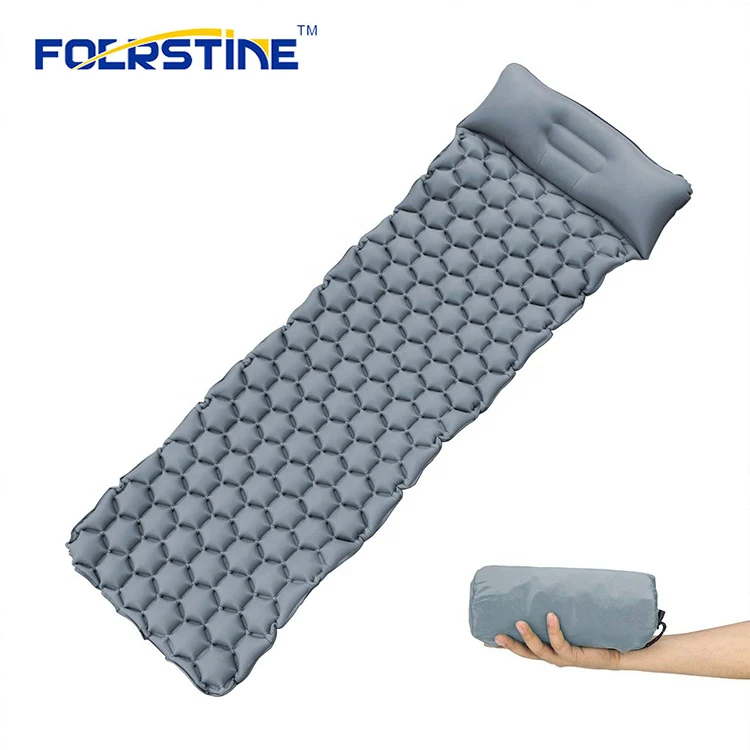 
188*57*3cm Double Light Weight Nylon Outdoor Sleeping Camping Bed Inflatable Air Mattress 