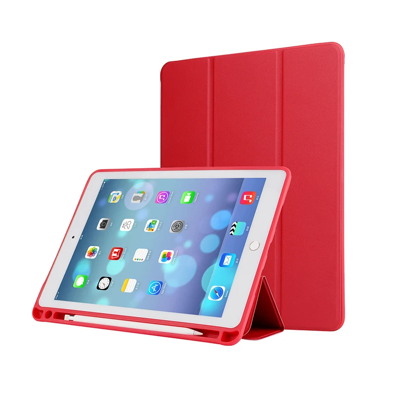 
Trifold protective pu leather cases for ipad pro 10.5 inch with pencil holder 