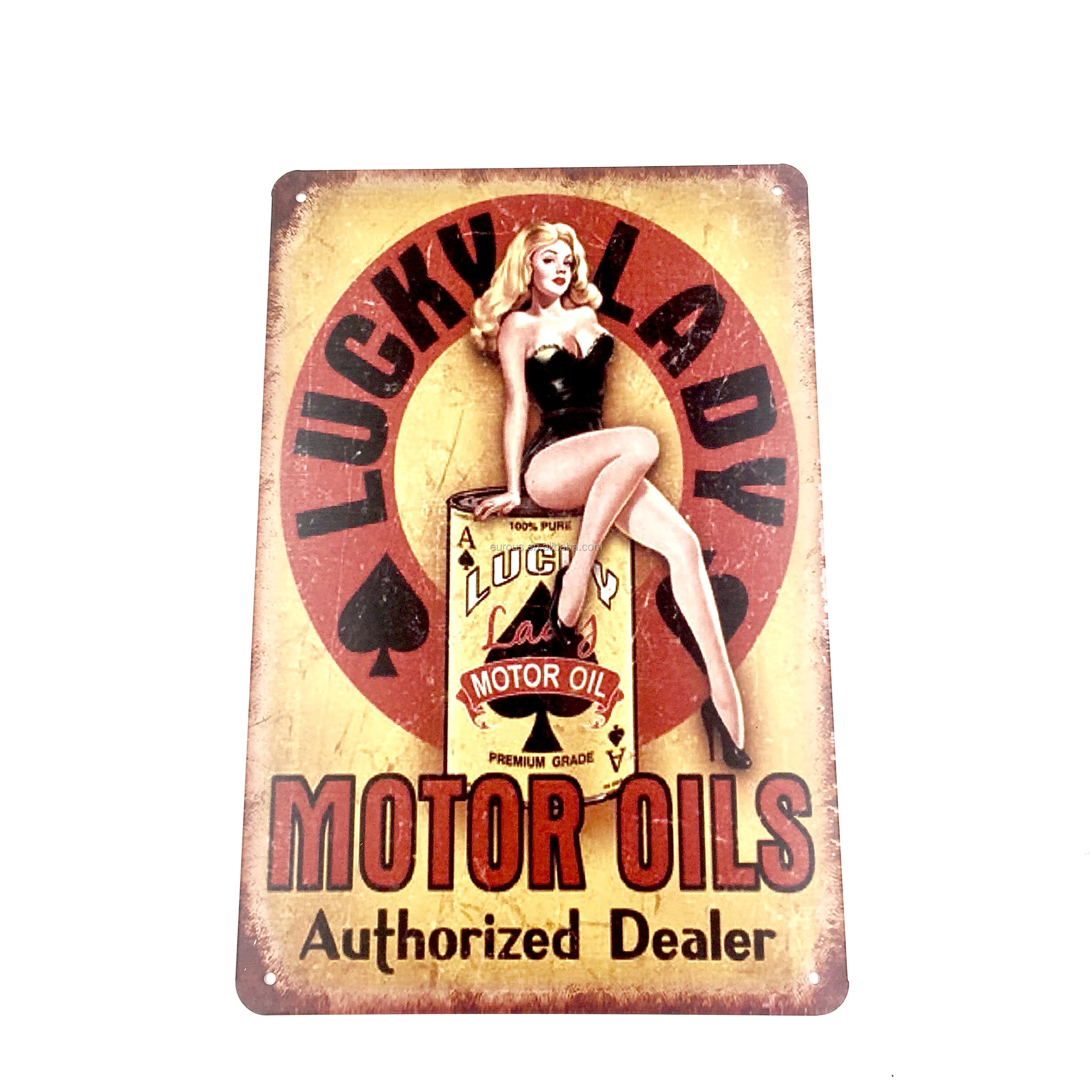 Wholesale Embossed Vintage  Metal Tin Advertising Signs