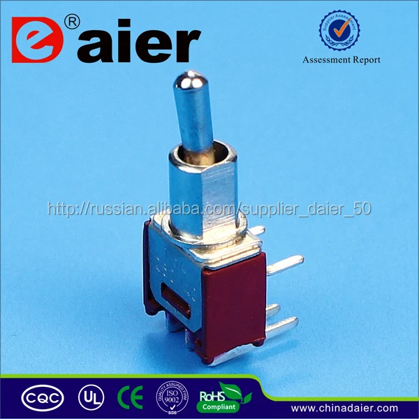 Daier SMTS-102-2С3 ON-ON Мини Переключатель тумблерный
