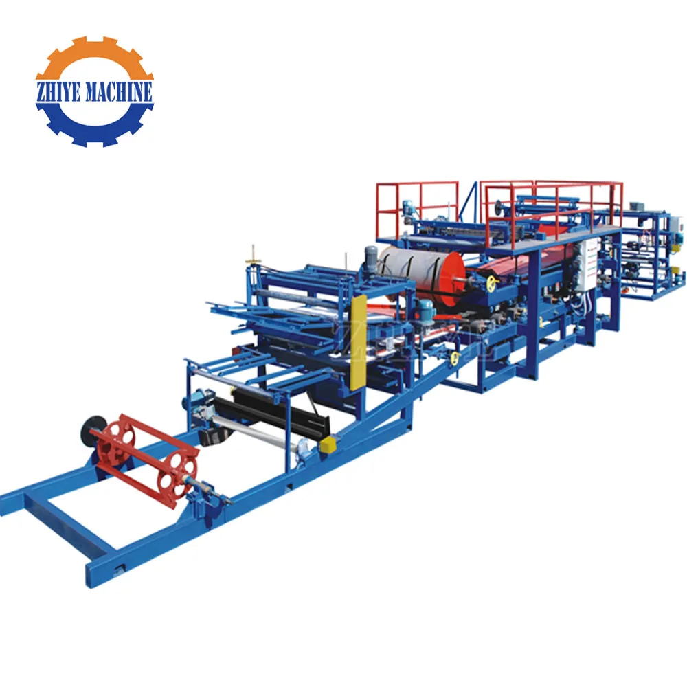 High Speed Mineral Wool (or Rock Wool) / Glass Wool Sandwich Panel Production Line