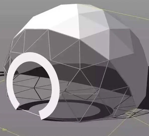 Guangzhou dome event tent round shape camping tents in Europe