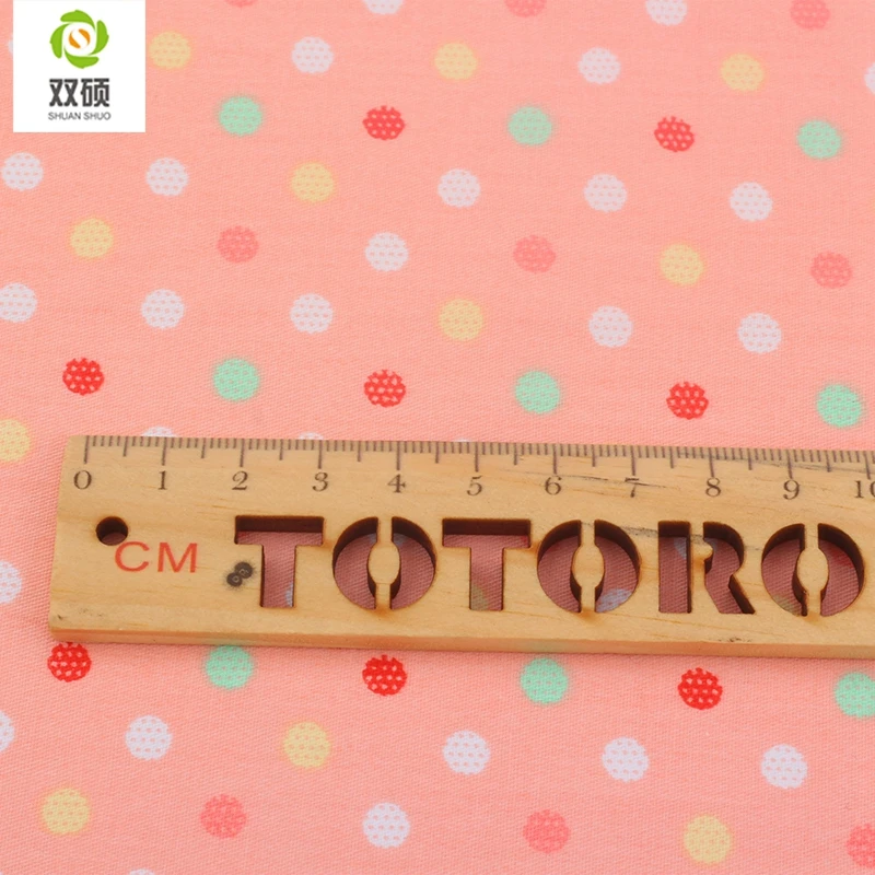 High Quality Dots Printed 100% Cotton Fabric Tecidos Quilting Cloth Of Handmade DIY Sewing Crafts