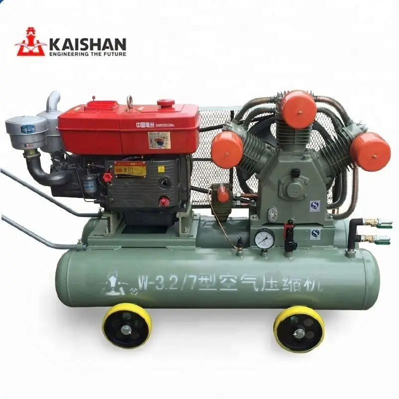 
 Kaishan Factory price 3m3/min reciprocating mining piston air compressor diesel machine  