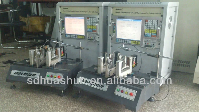 
HUASHUN auto-positioning armature balancing machine, small motor rotor balancing machine 