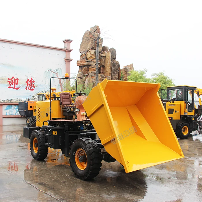 Мини-самосвал грузоподъемностью 3000 кг колесный погрузчик гидравлический