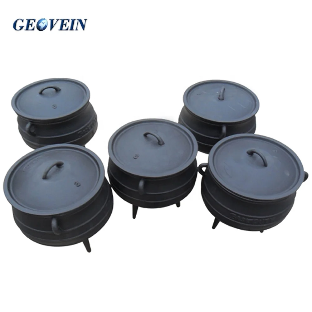 3 Legs Casting Iron Large Cooking Pot African Potjie Pot