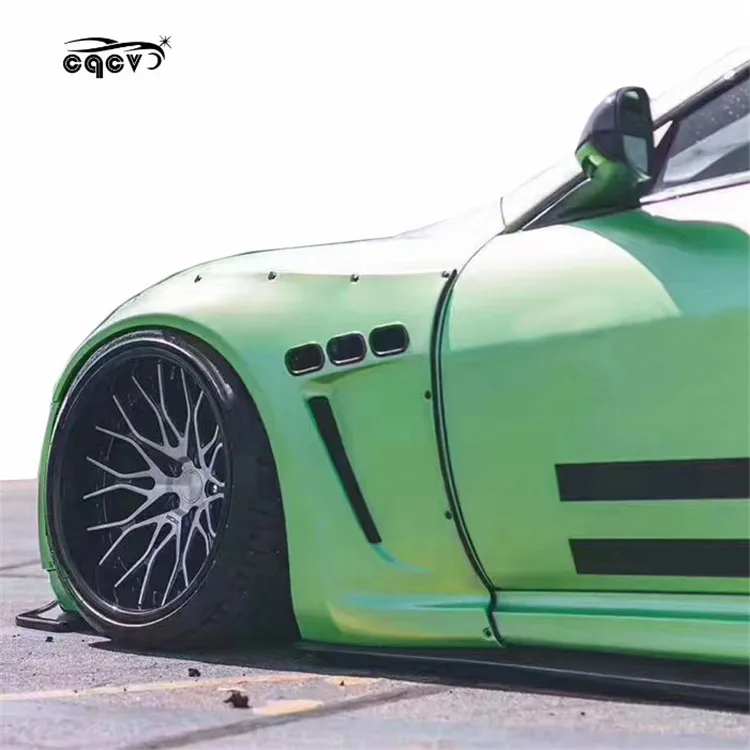 Wide body kit for Maserati GT GTS in LB style carbon fiber front lip rear diffuser rear spoiler front bumper side skirts fender