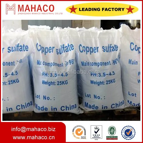ISO manufacture copper sulphate technical grade