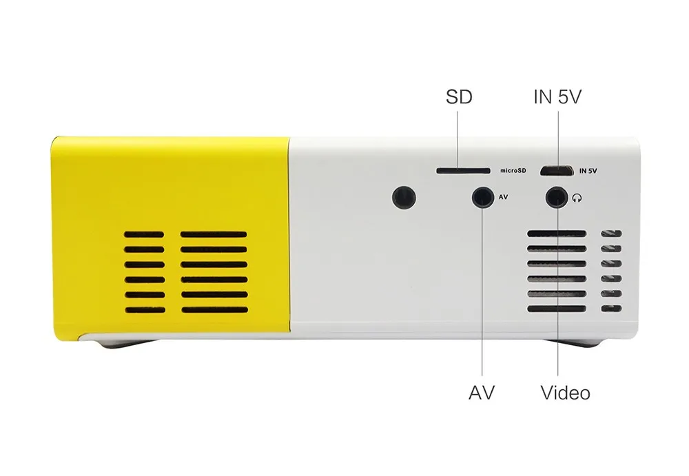 Mini led projector HD 1080 portable home theater pocket cheap price YG300 hid projector