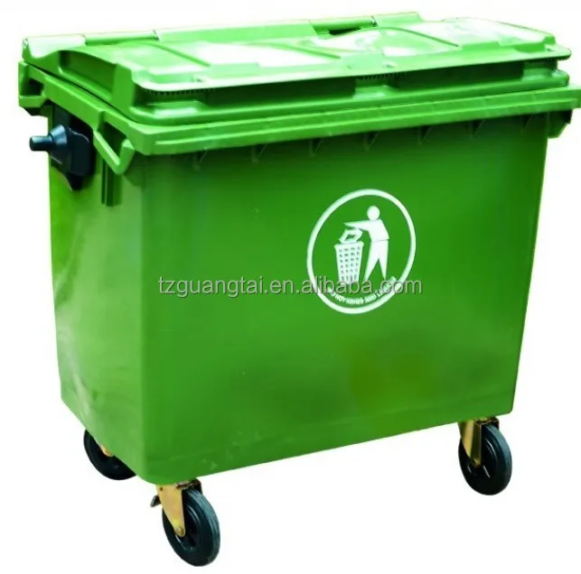 660L large wheeled Eco-Friendly Feature and Outdoor Usage plastic trash can