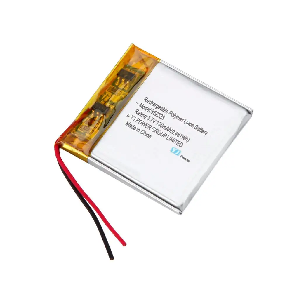 YJ 3.7v battery 351220 45mah 100mah 200mah 300mah rechargeable lithium polymer battery for MP3/MP4
