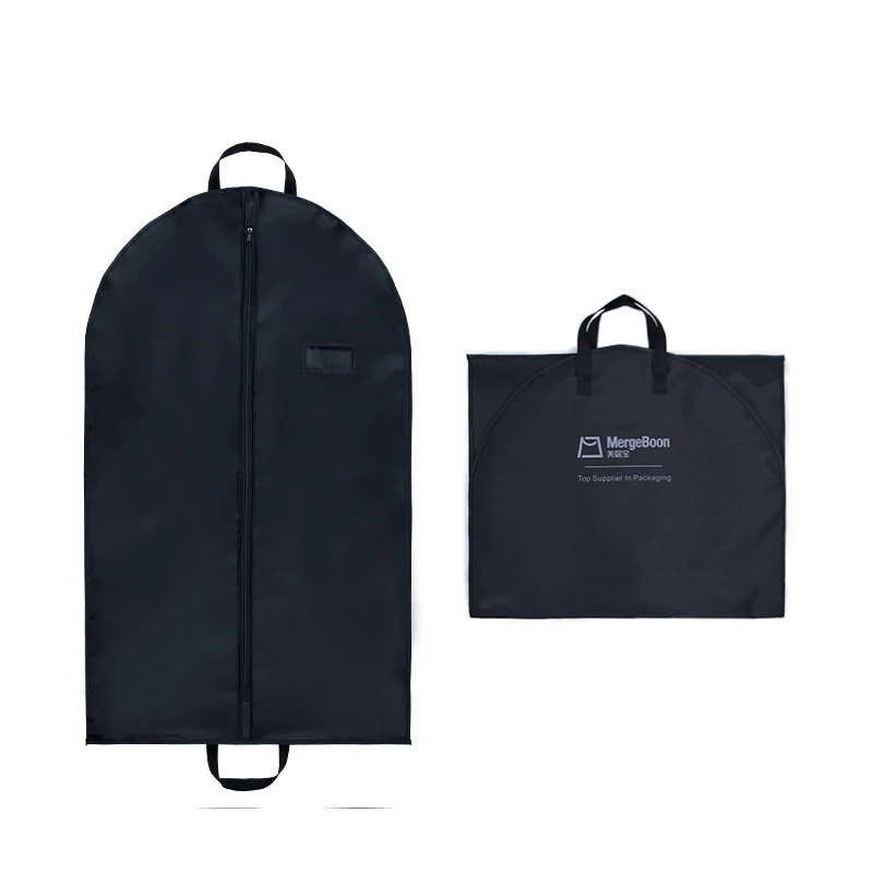 Custom luxury folding coat cover garment suit bag for travel RPET