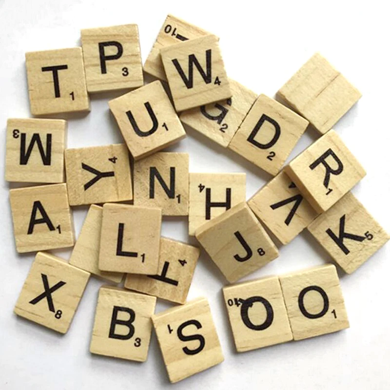 High Quality Unfinished Wood Letter Cube Letter Wood Block For Kid Letter