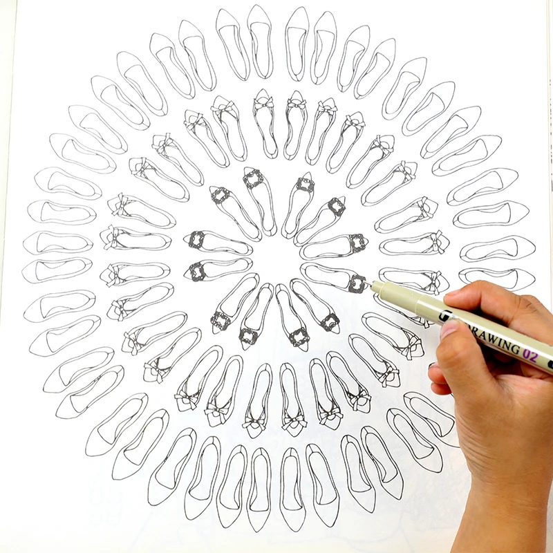 9 Size Needle Tip Pen Micron Fine Line Pen For Design Drawing