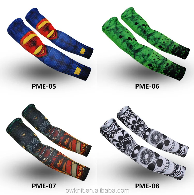 
Acrylic Breathable Long Cooking Cooling Basketball Custom Cycling Heat Compression Sports Arm Sleeve 