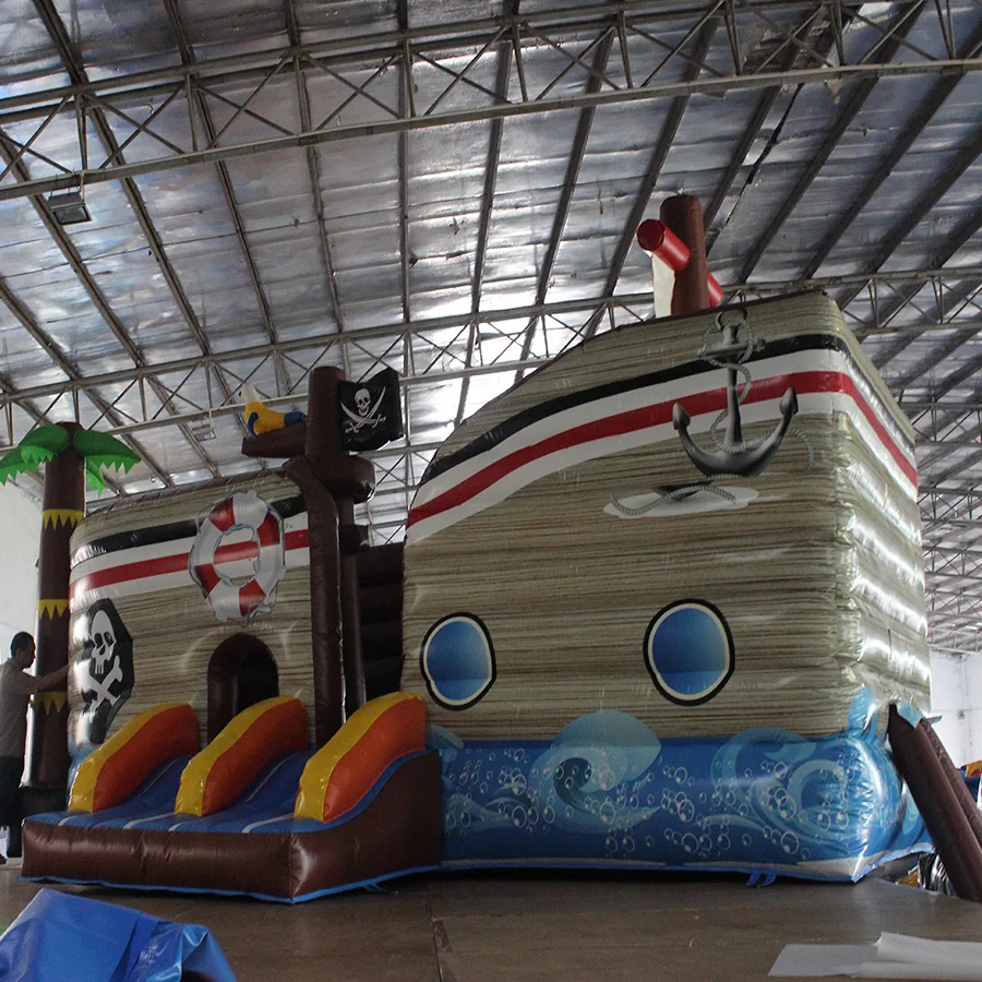 Commercial Inflatable Corsair Theme Slide Inflatable Durable PVC Tarpaulin Slide For Outdoor