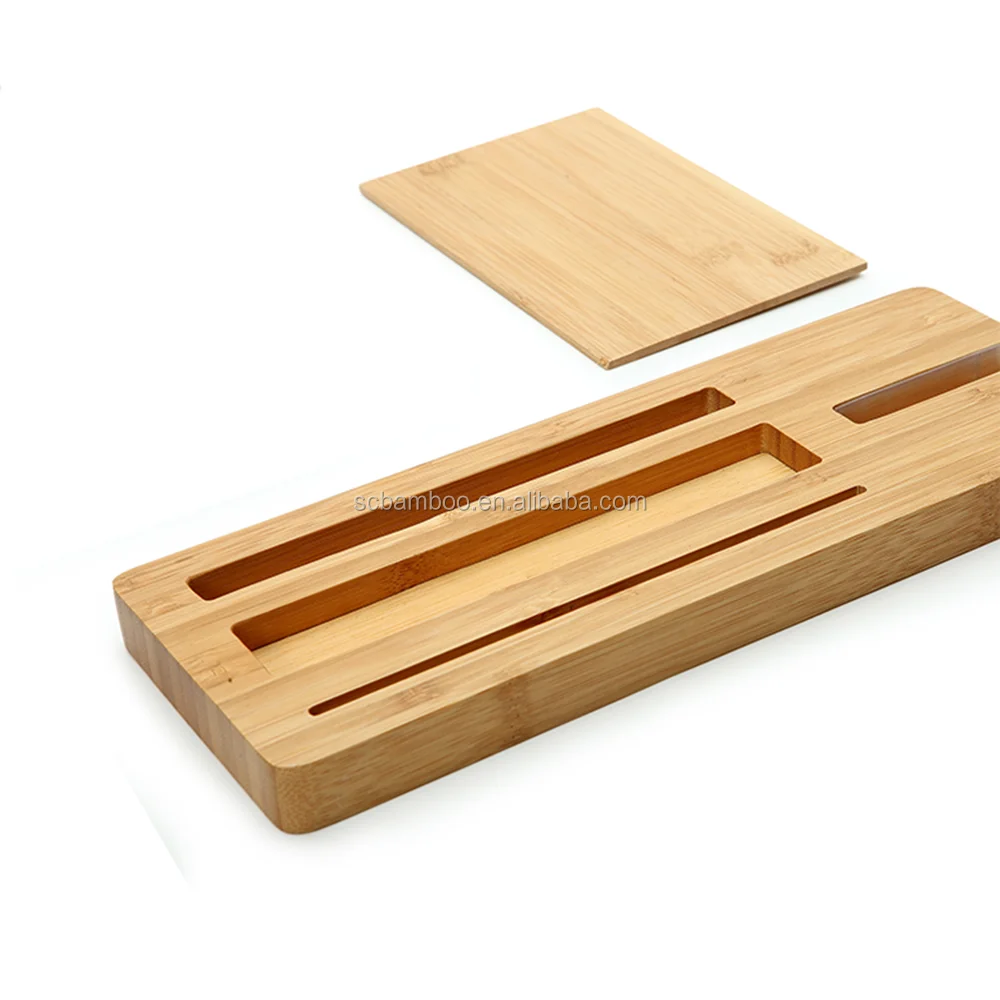 bamboo desk organizer, desktop accessories set wholesale
