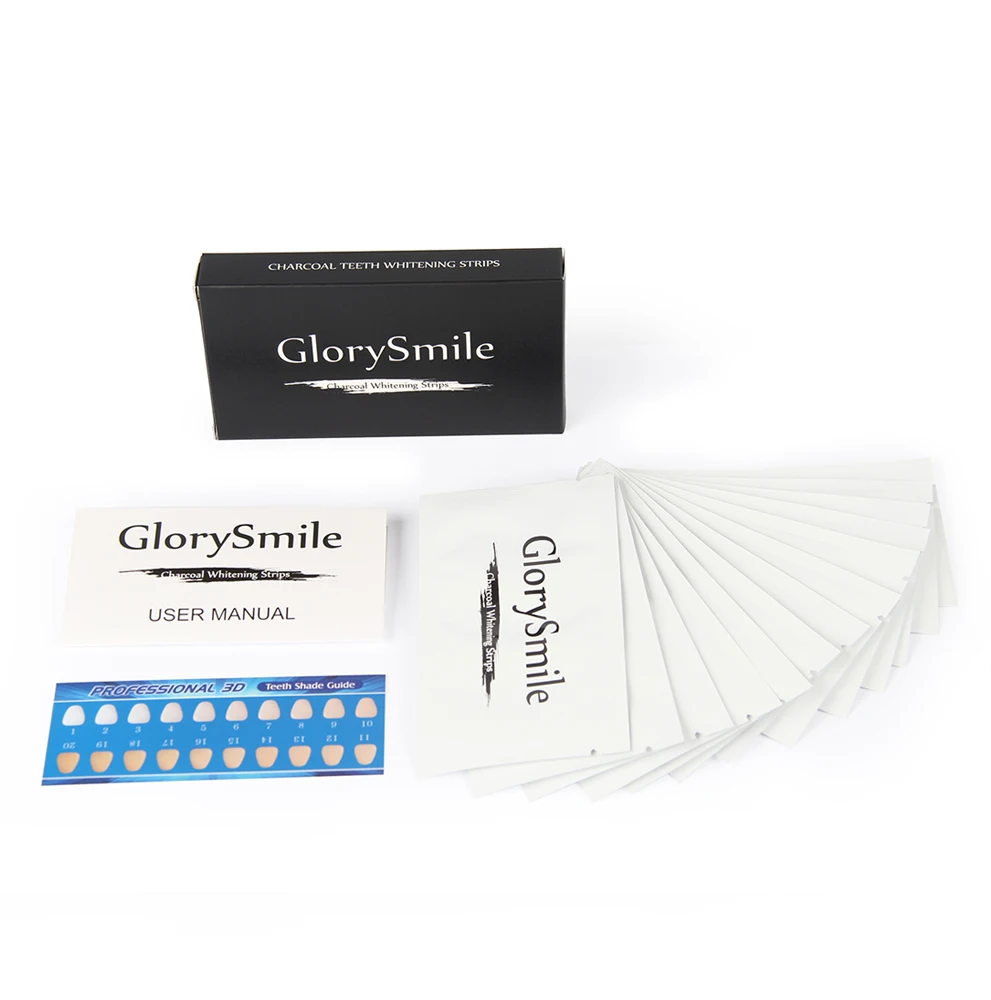 Luxury Teeth Whitening Activated Charcoal Strips for Stain Removal Dental Care OEM Custom Branding (CE Certified)