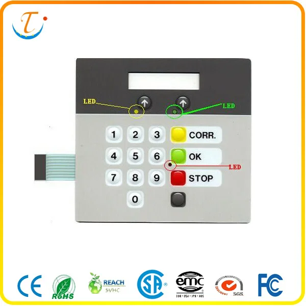 Emboss new membrane keypad sticker