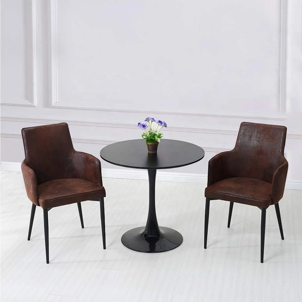 Modern Tufted Upholstered Dining Chairs with Armrest / wooden dining room chair