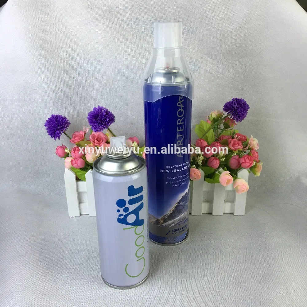 
Aerosol spray oxygen in can with valve and mask 
