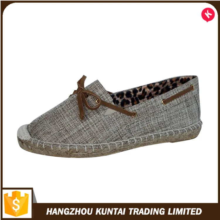 Alibaba Best Sellers Fashion Black Wholesale Handmade Jute Espadrilles Fisherman Shoes