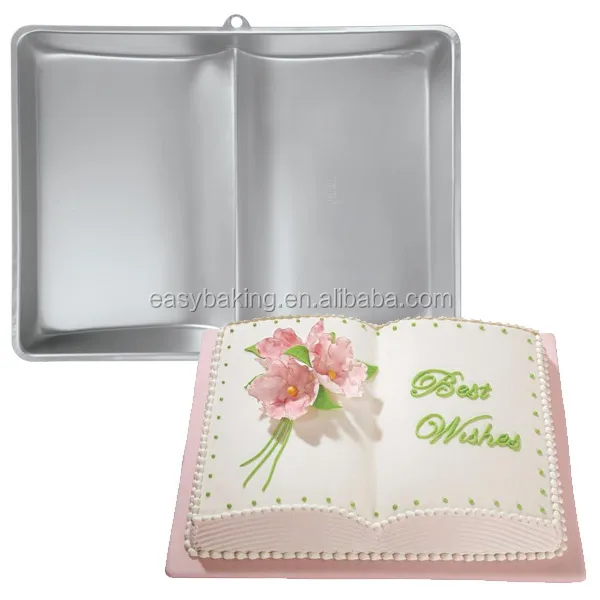 
Non-stick book shaped custom aluminum baking cake pans 
