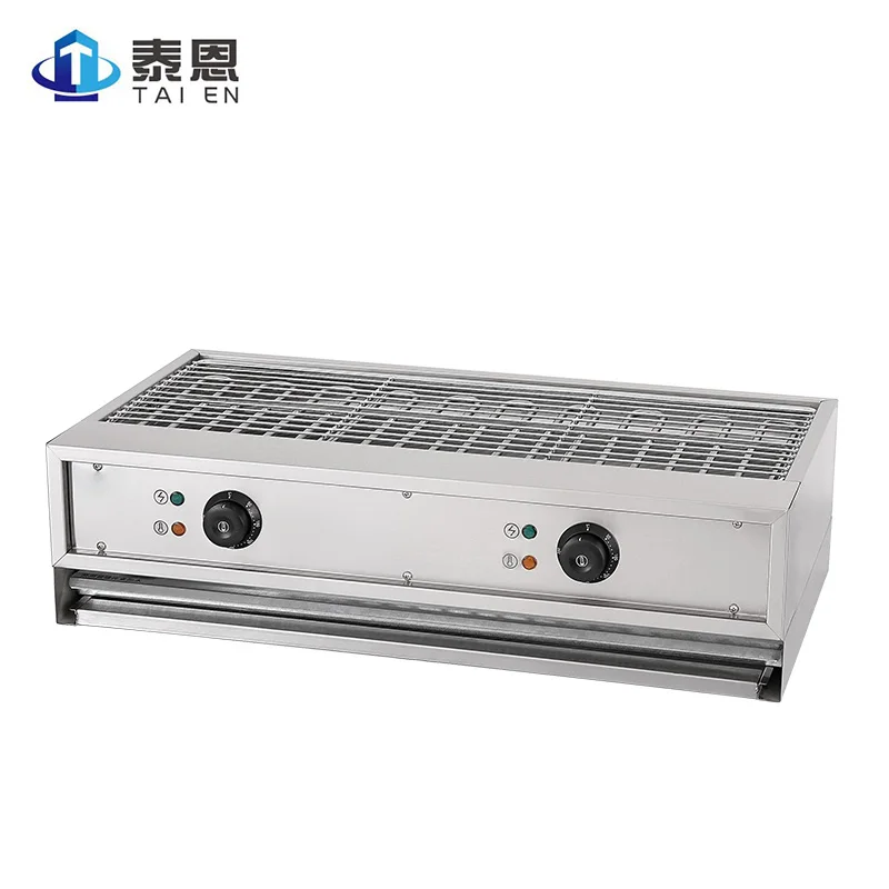 
New Products Electric Heating BBQ Grill Stainless Steel Tabletop Portable Electric Skewer BBQ Machine 